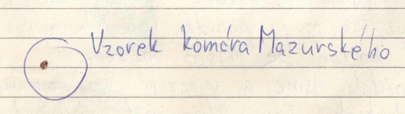 Vzorek komára Mazurského